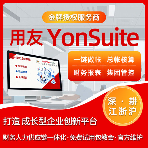 用友YonSuite财务软件 总账 财务管理SAAS 财务报表分析记账软件