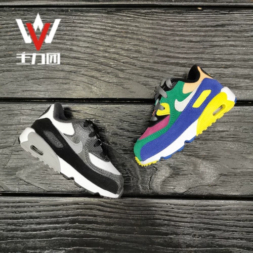 Counter Подлинная Nike Max 90 Детская воздушная подушка повседневная обувь CJ0935-100-300 CD6864 CD6867