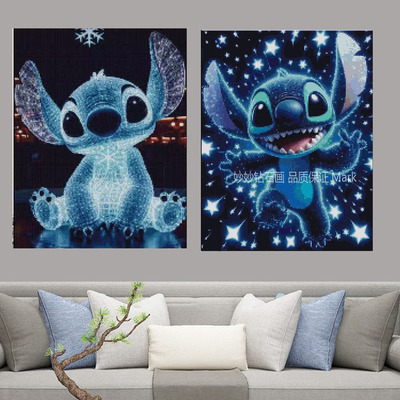 5D史迪仔Stitch钻石画马赛克刺绣儿童成人DIY手工diamondpainting