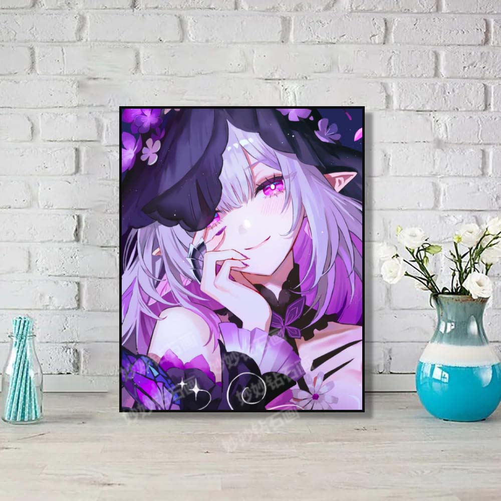 崩铁遐蝶十字绣女孩房间床头挂画刺绣diy手工贴砖钻石画星穹铁道