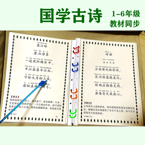 儿童早教教材同步古诗国学经典