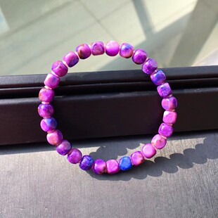 冰润油亮颜色鲜艳规格6mm重13.1g 回收老油料舒俱来切面方糖手链