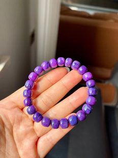 回收幻彩桶珠舒俱来手链油润冰透32.3克 7.9mm 尺寸：10