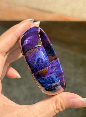 回收天然水晶舒俱大宽版手排，68.2克