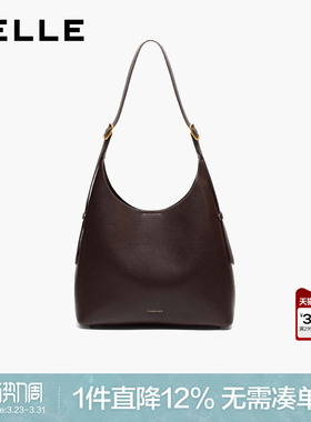 百丽包包女2026新款高级简约通勤单肩hobo包大容量水桶包BL879AX6