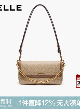 百丽女包2026新款商场同款复古通勤法棍包单肩斜挎腋下包BL901AX6