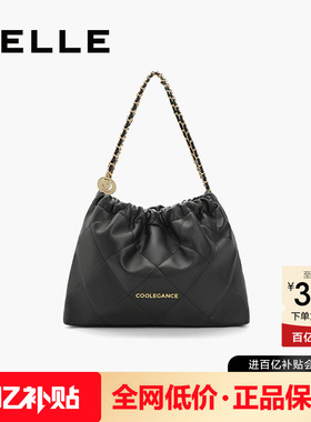 百丽包包女大容量托特包流浪包女友礼物红色链条包单肩包X6603AX3