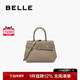 百丽包包女2025新款 真皮高级质感通勤单肩斜挎白色手提包M8507CX5