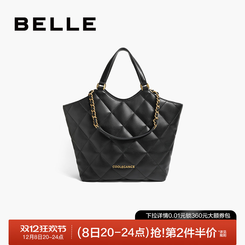 百丽女包通勤链条时尚出行托特包