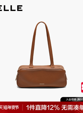 百丽包包女2025新款通勤法棍保龄球包腋下包单肩波士顿包BL870DX5