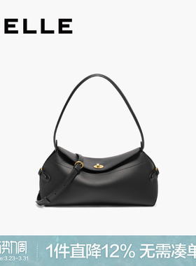 百丽包包女新高级质感时尚复古通勤单肩斜挎枕头包托特包9901GCX5