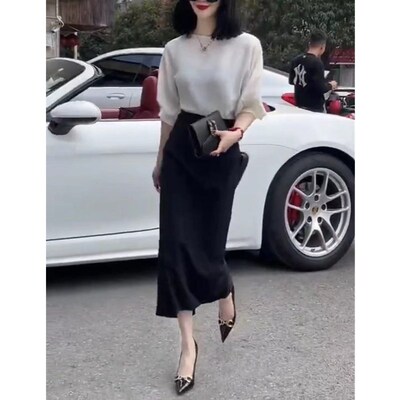 23125大爱美依缘2026夏季新款上衣高腰包臀半身长裙显瘦女