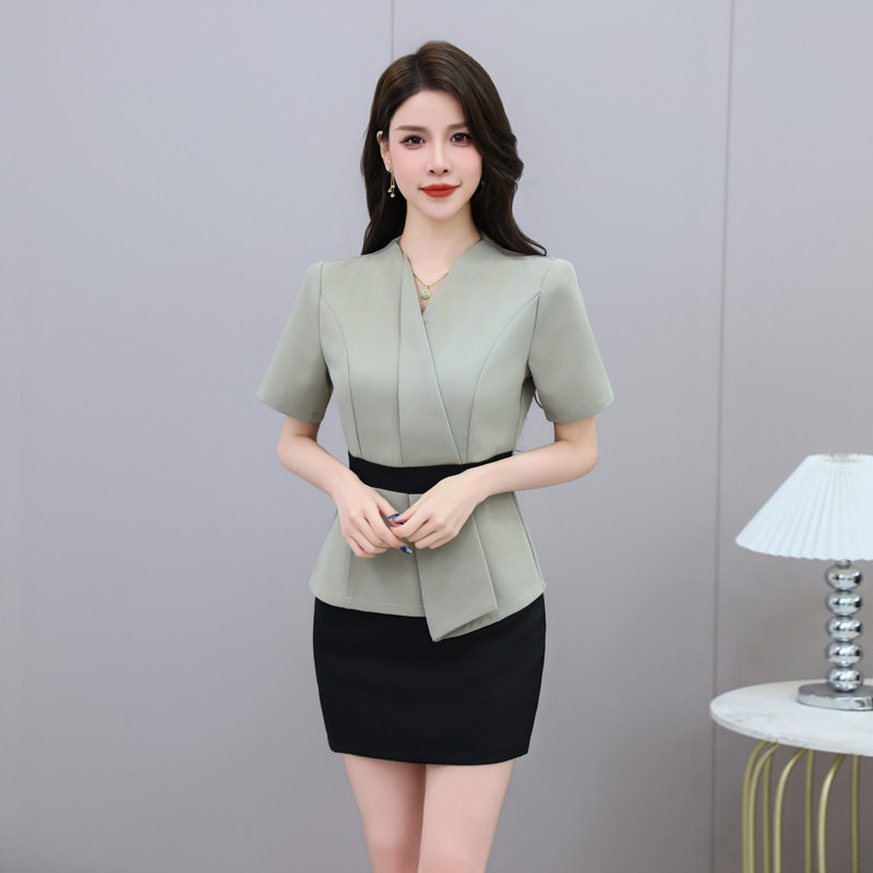 B8013酒店工作服套装夜店酒吧ktv会所气质公主制服前台性感短裙