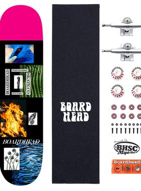 BOARDHEAD 进口工艺专业滑板 初学者儿童青少年成人男女 双翘套板