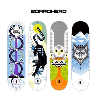 BOARDHEAD(售罄) 夜行动物系列 街式 进口枫木 专业滑板 板面