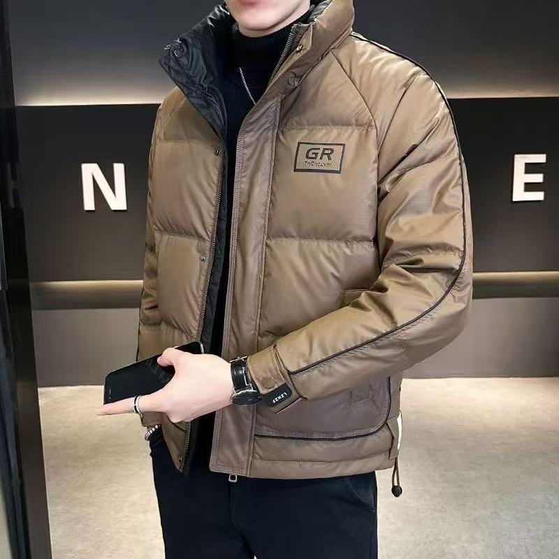 高级感男士羽绒服冬季2025年新款潮牌鸭绒防寒服短款中性保暖外套