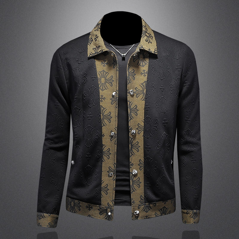 欧洲站2025春秋季新款翻领夹克男男士外套男装2899