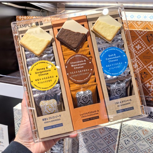 日本机场零食东京牛奶Tokyo Milk海盐＆蜂蜜芝士牛头饼干 10片装