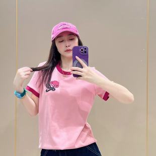 百搭设计感休闲体恤半袖 爆款 505286显瘦洋气时尚 新款 圆领 创意短袖