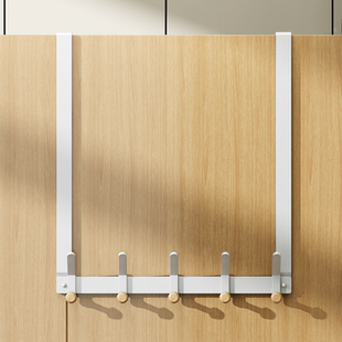 超长款门后挂钩挂衣架5cm厚门 免打孔入户门上衣服衣帽收纳置物架