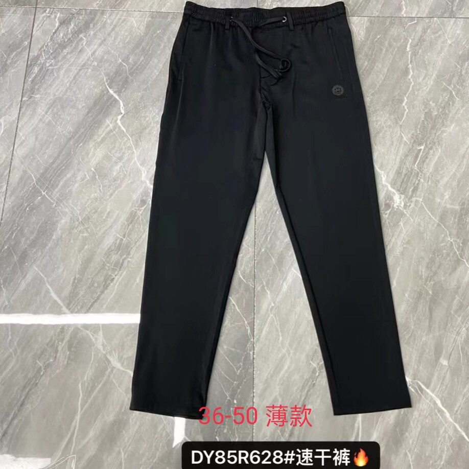 北京夏季超薄黑色商务休闲直筒裤