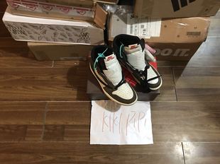 CD4487 深棕反倒钩 Travis Scott AJ1 Air 100 乔1 Jordan