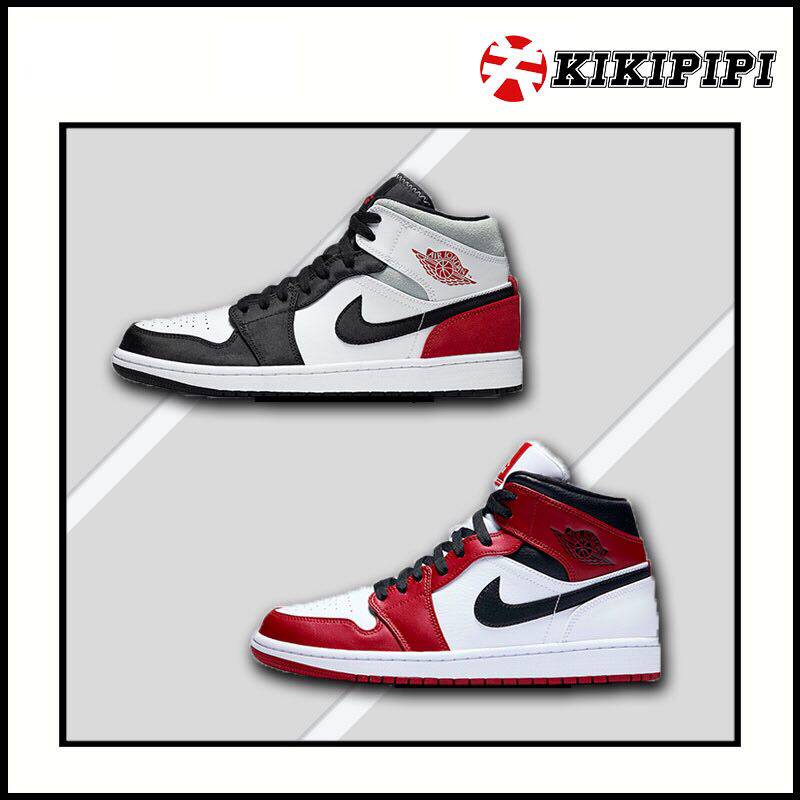 air jordan 1 aj1 mid 中帮白红小union  芝加哥海星橙852542-100