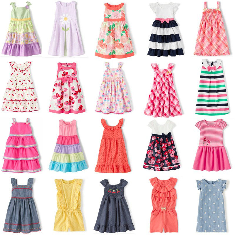 现货2023新款美国官网金宝贝gymboree女童棉布裙格子背心裙连衣裙