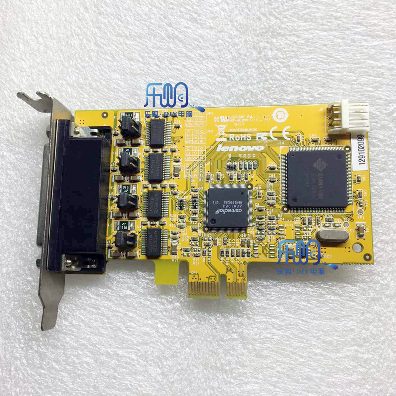 联想44针并口IDE卡口 转SATA矿展接口卡  PCI-E槽 HXF-M 半高挡板