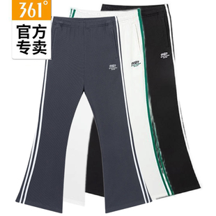 简约休闲裤 2025夏运动裤 56Z529002B 透气新品 361度女士纯棉微喇裤