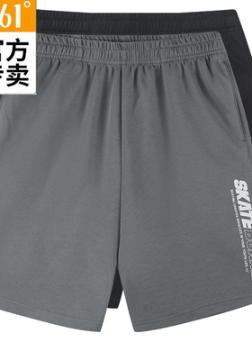 361度运动裤短裤男2024夏季五分裤宽松健身跑步休闲裤55Z429005B