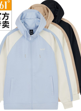 361°春季女款时尚连帽开襟卫衣