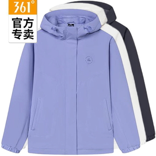 2024秋综训外套女子防风运动服56Z434602 361度女士连帽单风衣新品