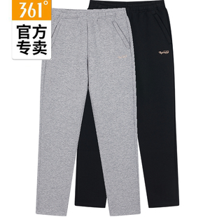 女子敞口拉链卫裤 2024春季 56Z414007B 直筒新品 361度女士针织长裤