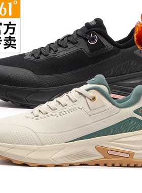 361度女鞋运动鞋女士防水加绒2023冬新款防滑女缓震跑鞋58Z342231