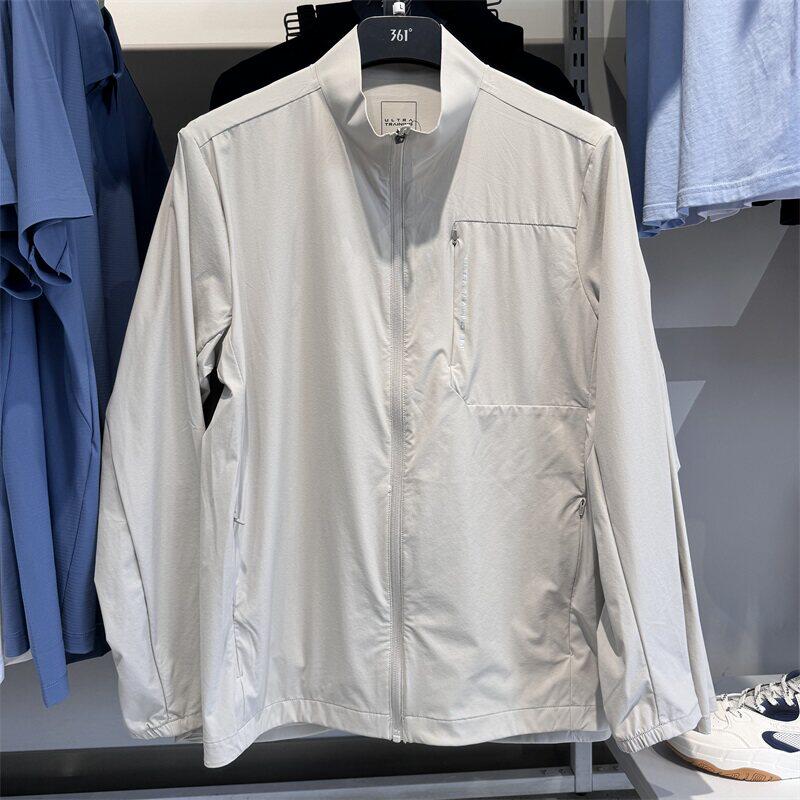 361度男装2026年夏季新款男式防晒衣立领休闲单风衣专柜55Z624608