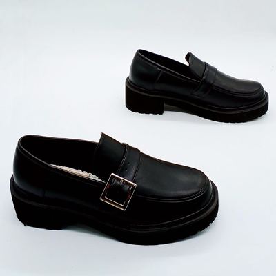 antaina制服鞋圆头松糕鞋