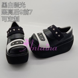 星星大頭鞋 antaina松糕厚底大碼 鞋 可定制拼色朋克新款 亞光2250