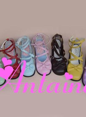 antaina 日本 lolita 茶会鞋 蝴蝶结 9988 多色 可定制大码小码