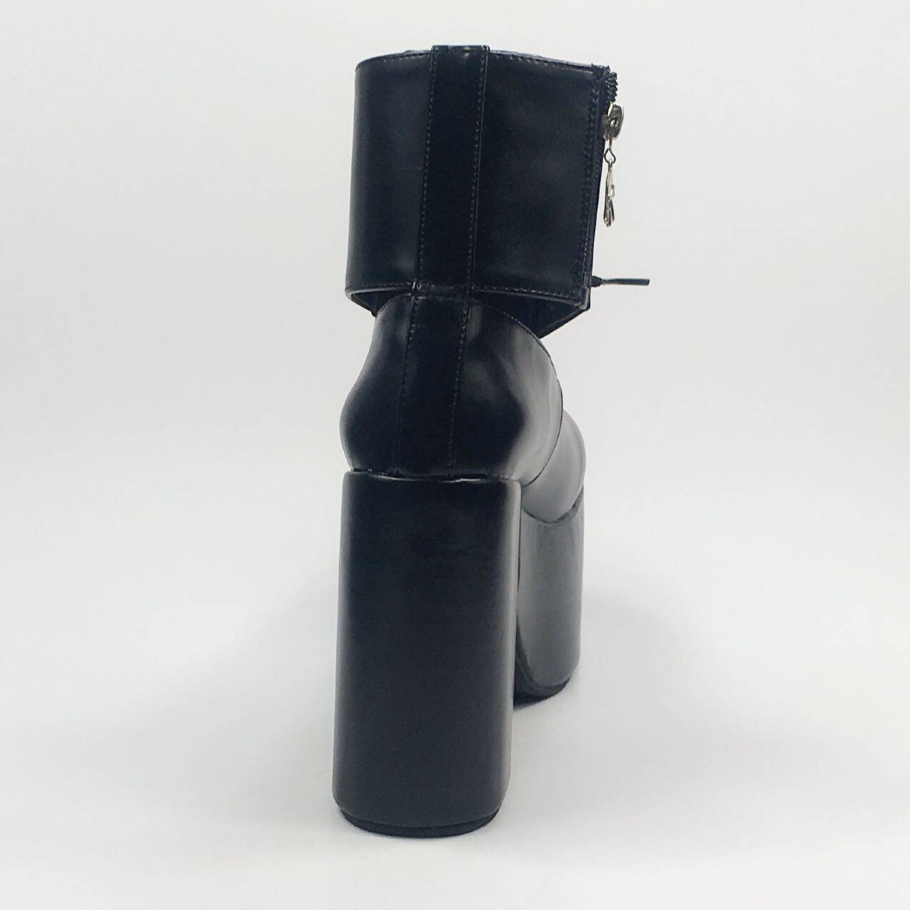 ANTAUNA MUFFIN THICK BOTTOM ANKLE BOOTS EUROPEAN STATION BRITISH STYLE NEW WAVE FEMALE EUROPEAN AND AMERICAN FASHION INCREASING SHOES 9826