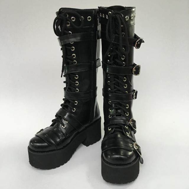 ANTAINA MUFFIN BOOTS PUNK BOOTS RIVET SHOES EUROPEAN STATION TIDE SHOES RIDING BOOTS 9243