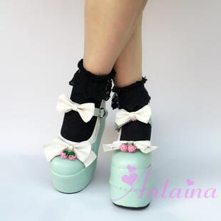 COS 公主鞋 9955 LOLITA 厚底花边鞋 tai PUNK松糕鞋