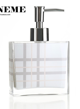 清库存亚克力白色条纹洗手液瓶乳液器乳液瓶洗发露沐浴露分装瓶