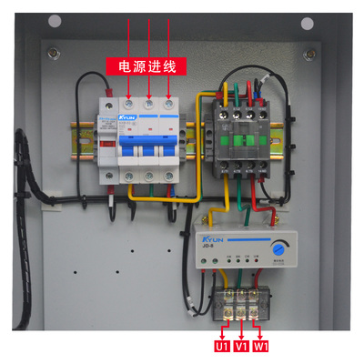 风机水泵控制箱电机起动7.5KW电控箱三相启动器380V缺相过载保护