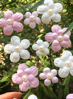 白色花朵贴纸 粉花朵贴画 3d stickers 白花粘贴 儿童 花朵贴贴纸