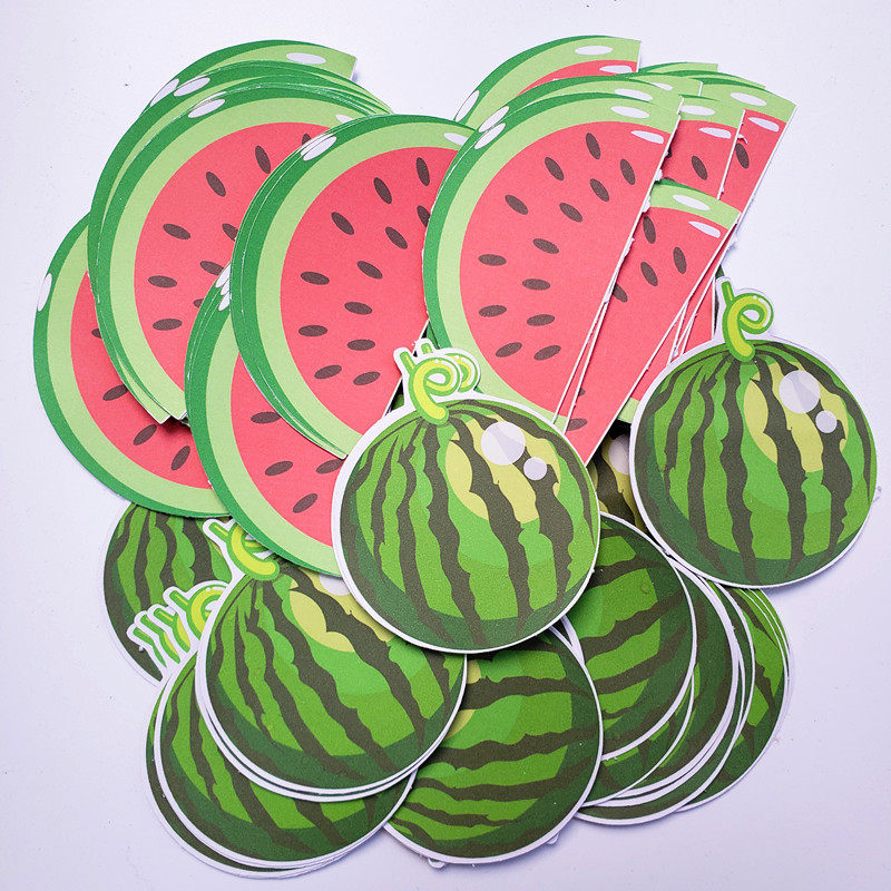 西瓜贴纸 西瓜纸贴画 纸质贴纸 watermelon sticker 儿童纸贴画
