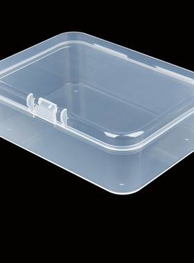 半透明PP塑料盒 长方形有盖包装盒 C1057535 桌面卡片收纳陈列盒