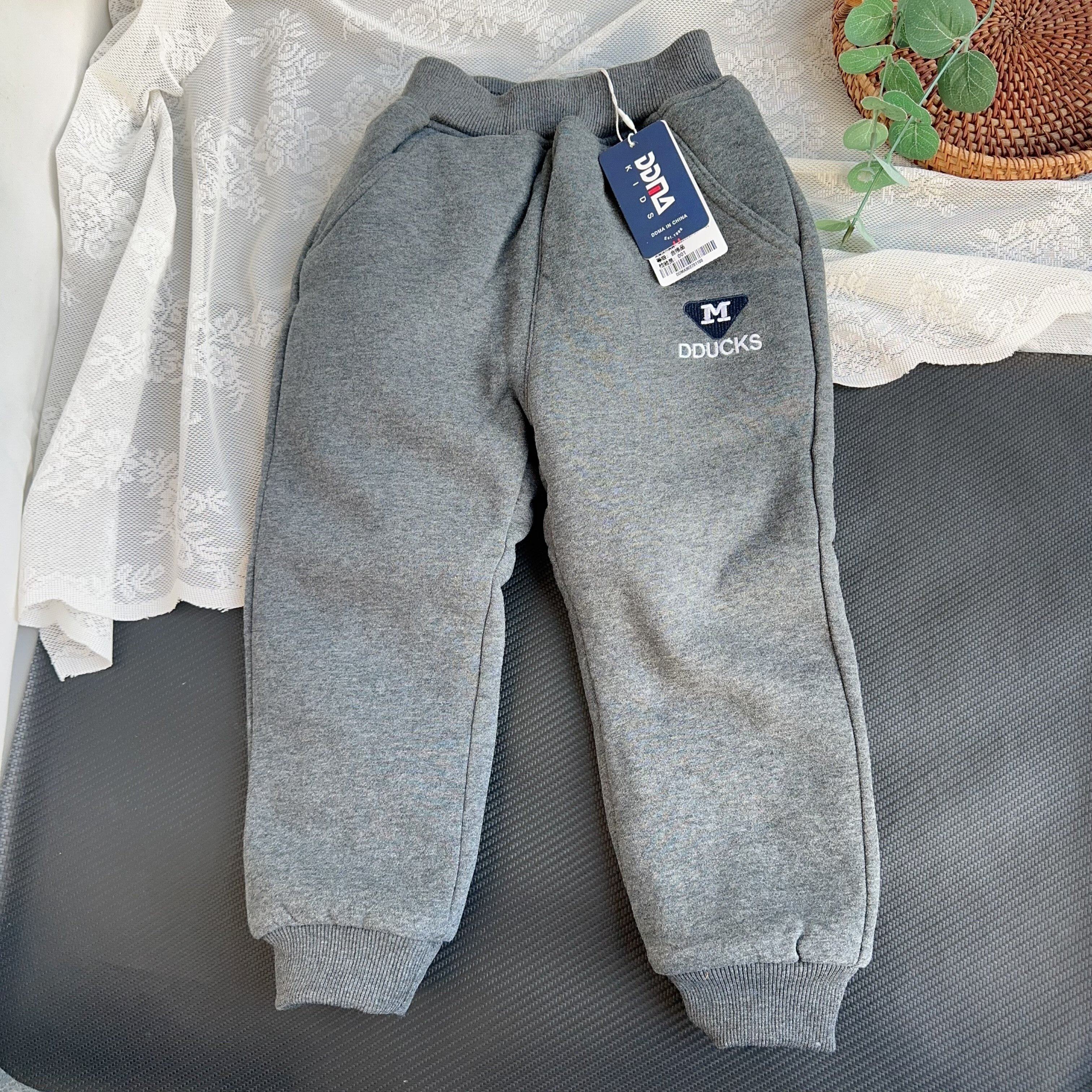 100-130 厚实过冬棉裤加厚男童冬季三层夹棉裤儿童保暖裤子小男孩