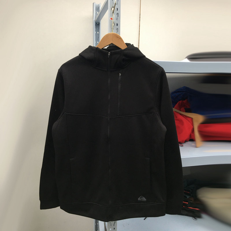 外贸春秋男装复合绒卫衣外套