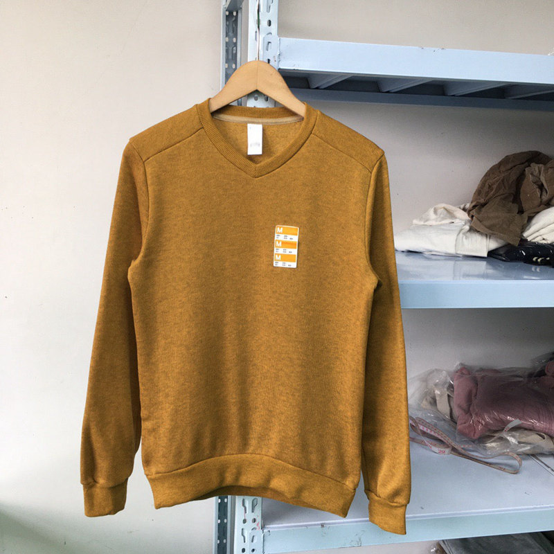 男运动休闲套头抓绒卫衣